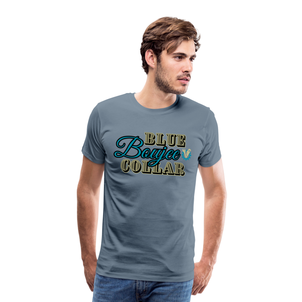 Blue Collar Boujee Men's Premium T-Shirt - steel blue