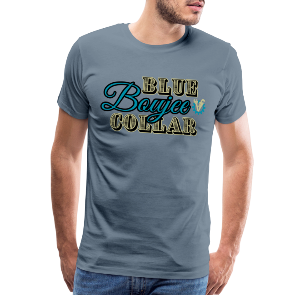 Blue Collar Boujee Men's Premium T-Shirt - steel blue