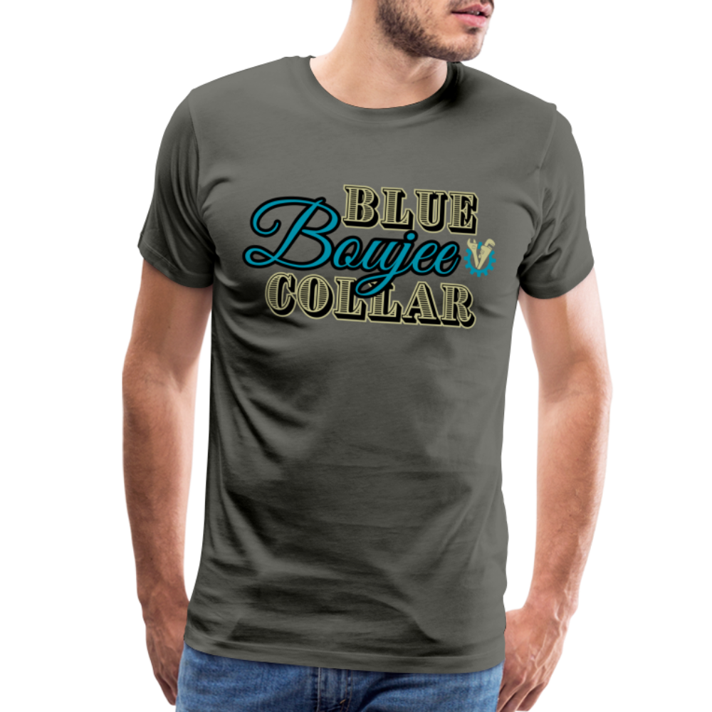 Blue Collar Boujee Men's Premium T-Shirt - asphalt gray