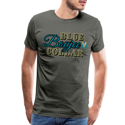 Blue Collar Boujee Men's Premium T-Shirt - asphalt gray