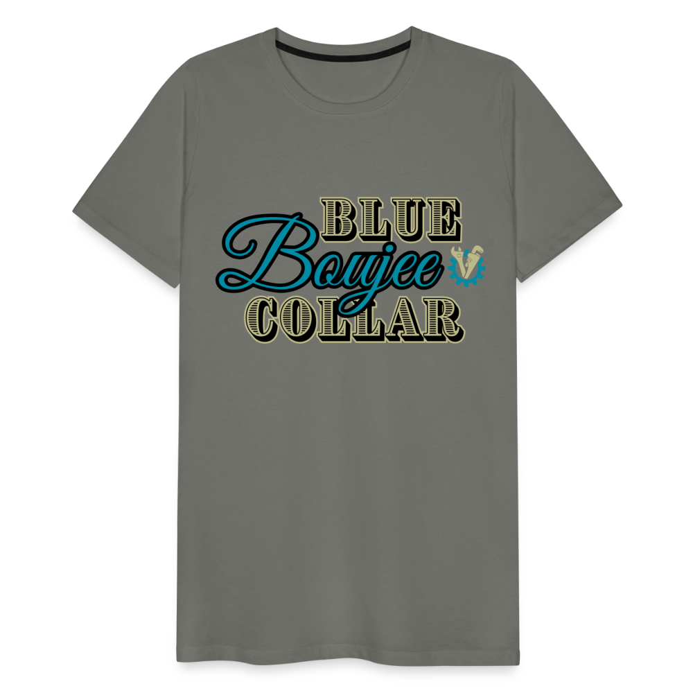 Blue Collar Boujee Men's Premium T-Shirt - asphalt gray