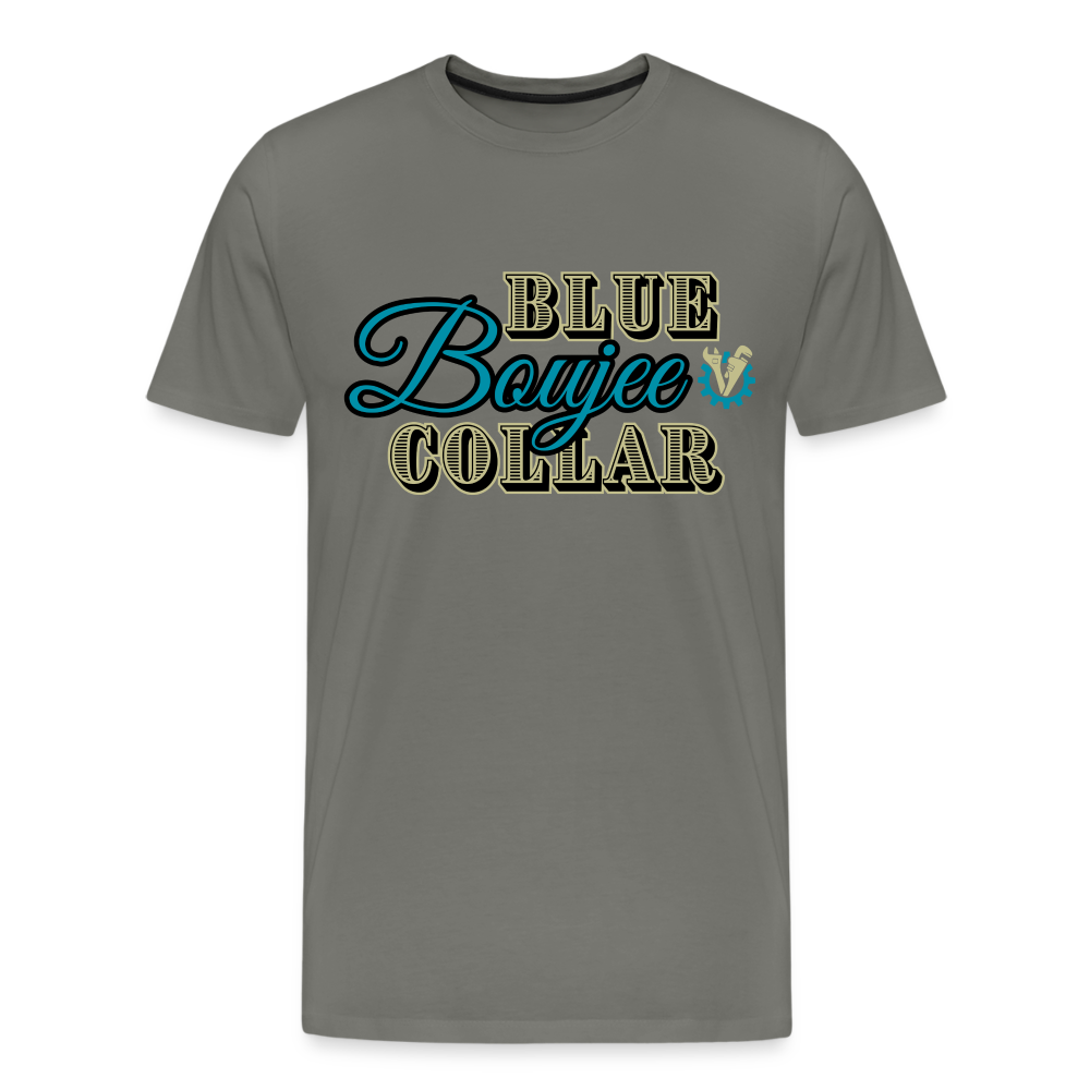 Blue Collar Boujee Men's Premium T-Shirt - asphalt gray
