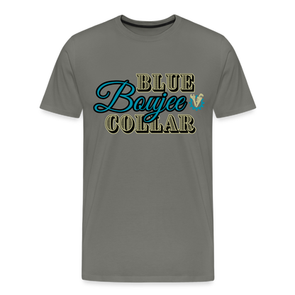 Blue Collar Boujee Men's Premium T-Shirt - asphalt gray