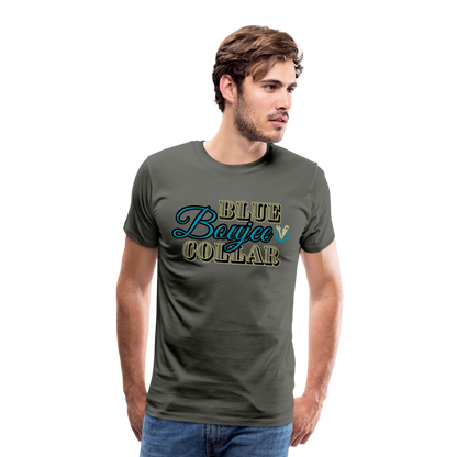 Blue Collar Boujee Men's Premium T-Shirt - asphalt gray