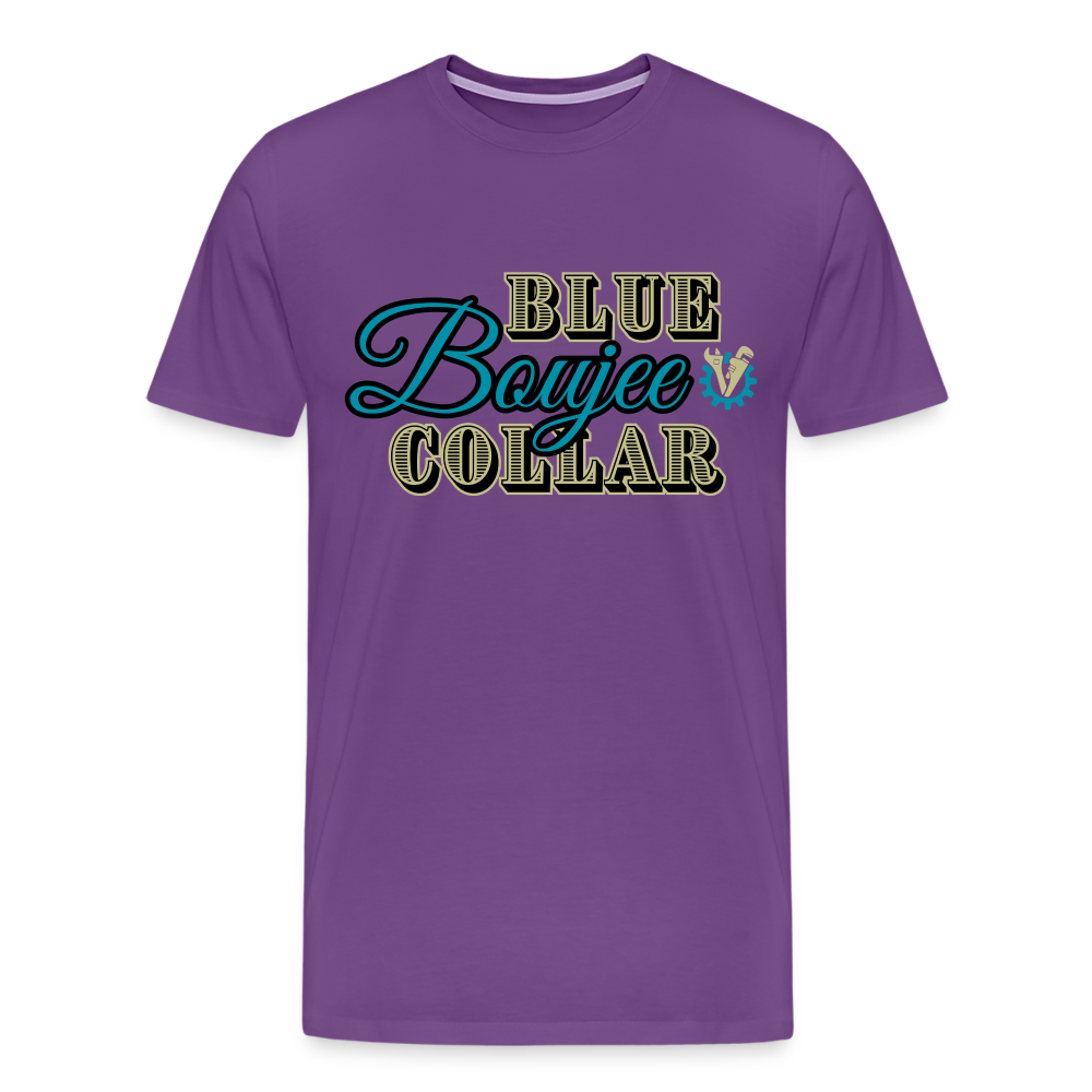 Blue Collar Boujee Men's Premium T-Shirt - purple