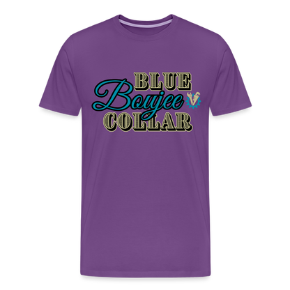 Blue Collar Boujee Men's Premium T-Shirt - purple