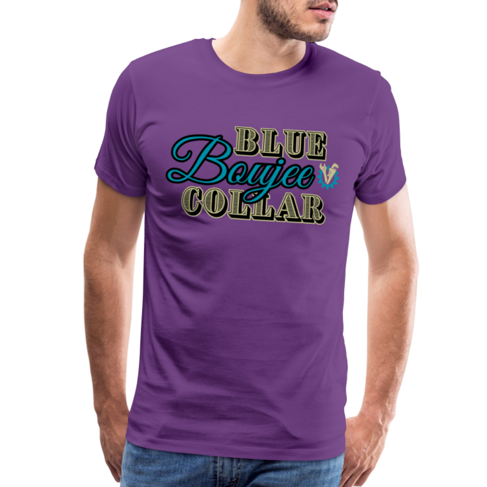 Blue Collar Boujee Men's Premium T-Shirt - purple