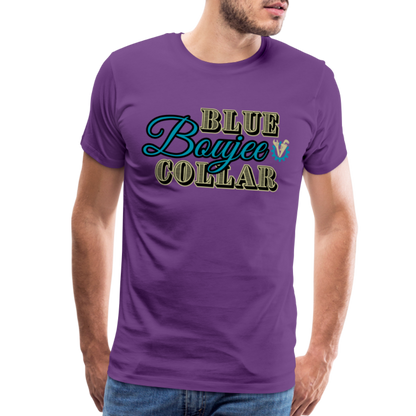 Blue Collar Boujee Men's Premium T-Shirt - purple