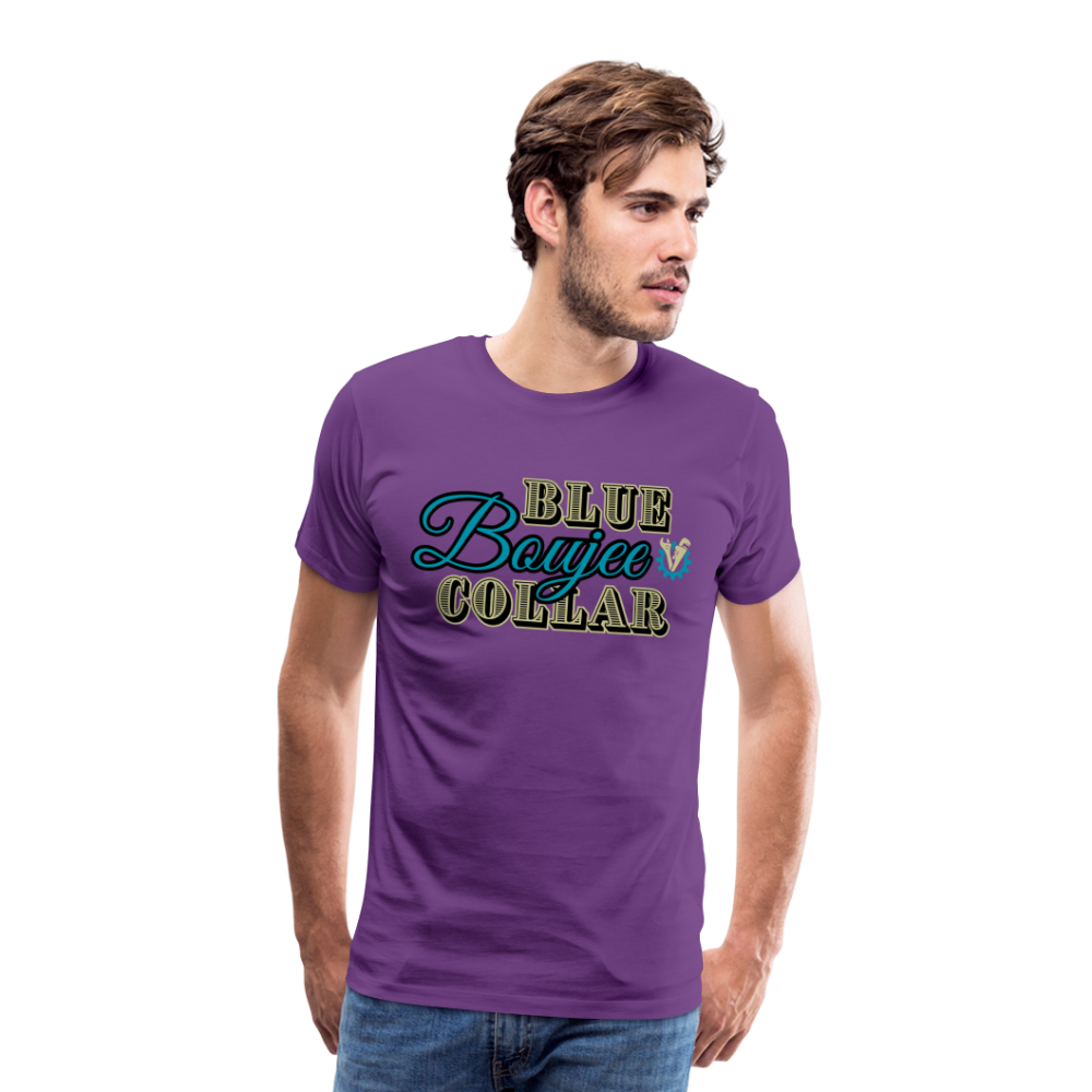 Blue Collar Boujee Men's Premium T-Shirt - purple