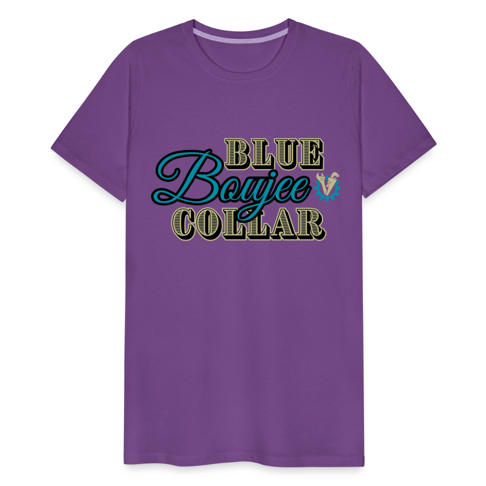 Blue Collar Boujee Men's Premium T-Shirt - purple