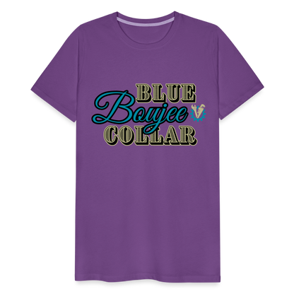 Blue Collar Boujee Men's Premium T-Shirt - purple