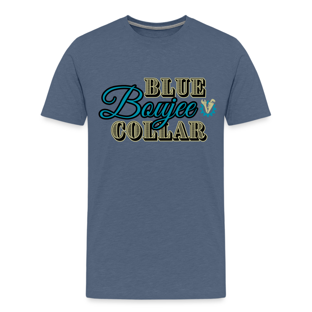Blue Collar Boujee Men's Premium T-Shirt - heather blue