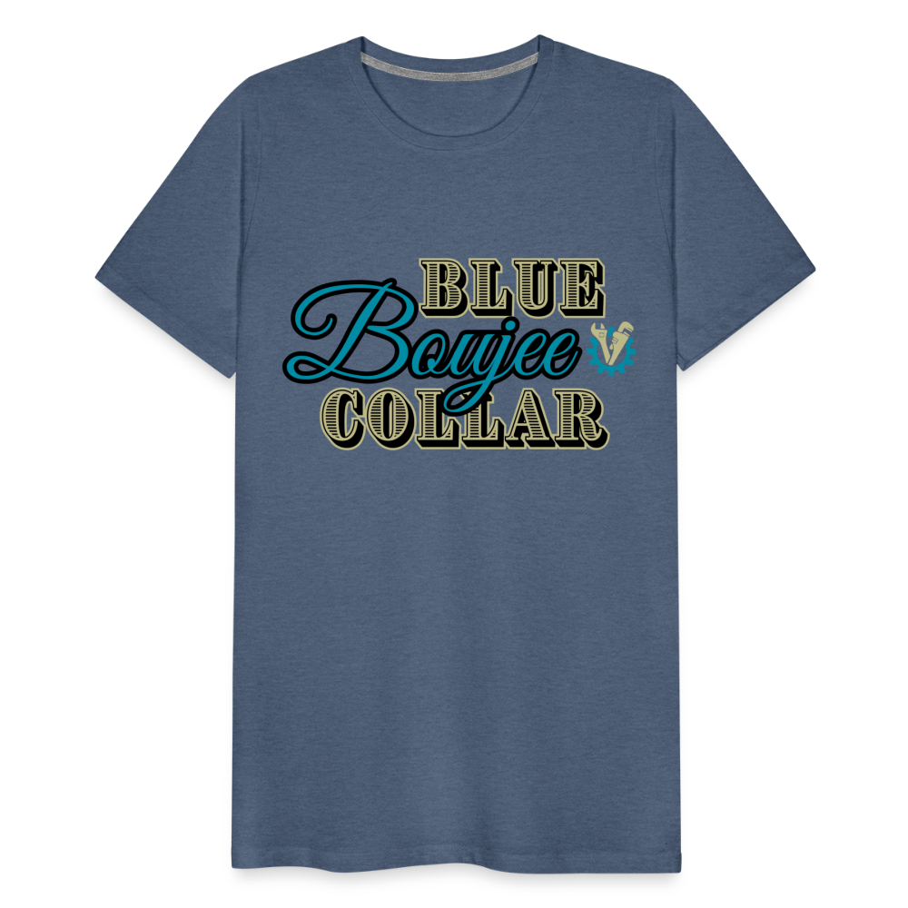 Blue Collar Boujee Men's Premium T-Shirt - heather blue