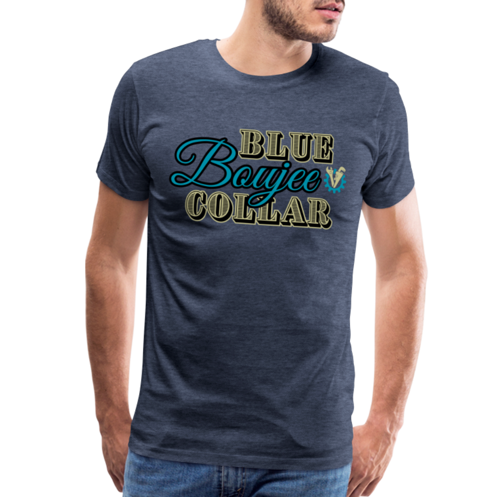 Blue Collar Boujee Men's Premium T-Shirt - heather blue