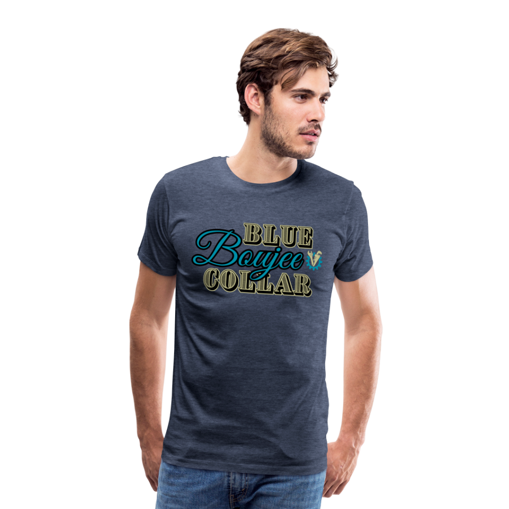 Blue Collar Boujee Men's Premium T-Shirt - heather blue