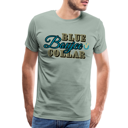 Blue Collar Boujee Men's Premium T-Shirt - steel green