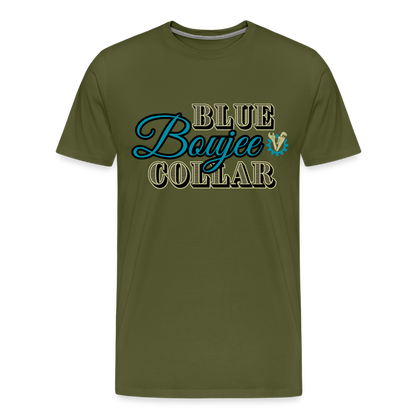 Blue Collar Boujee Men's Premium T-Shirt - olive green