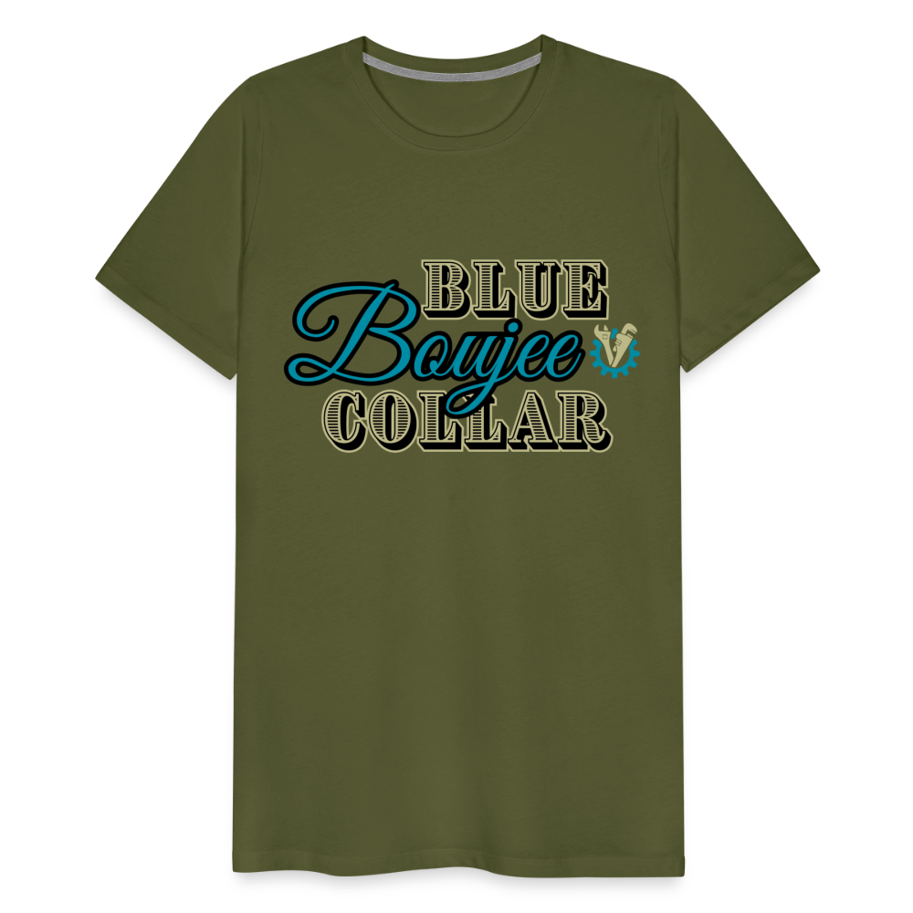 Blue Collar Boujee Men's Premium T-Shirt - olive green