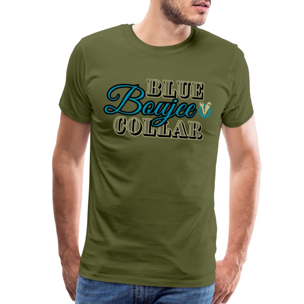 Blue Collar Boujee Men's Premium T-Shirt - olive green