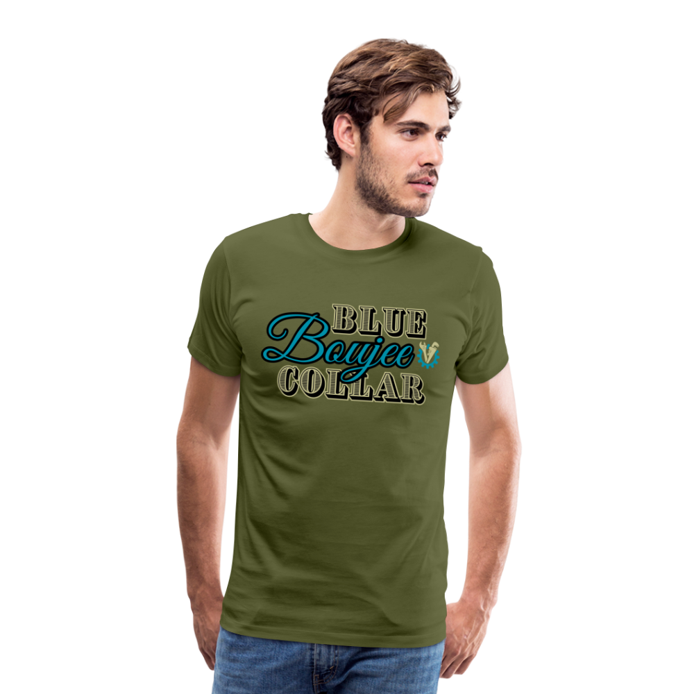 Blue Collar Boujee Men's Premium T-Shirt - olive green