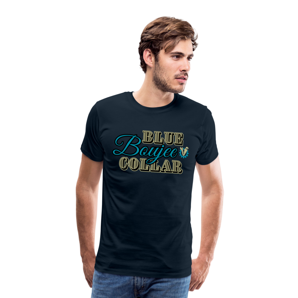 Blue Collar Boujee Men's Premium T-Shirt - deep navy