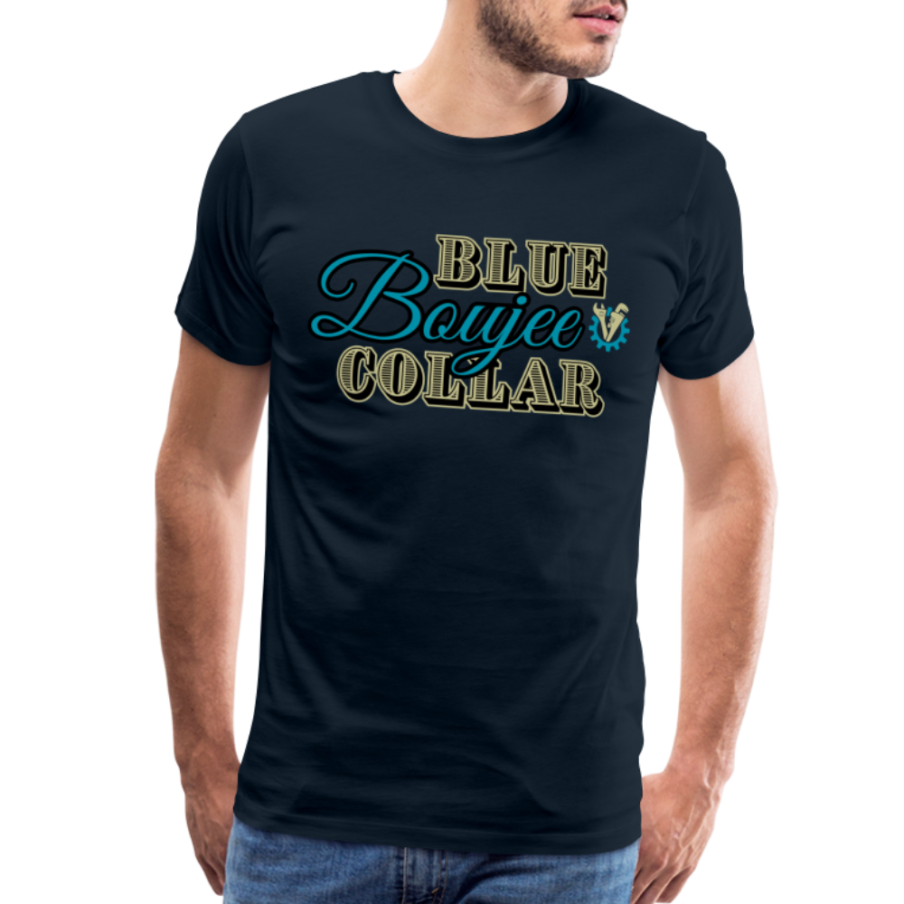 Blue Collar Boujee Men's Premium T-Shirt - deep navy