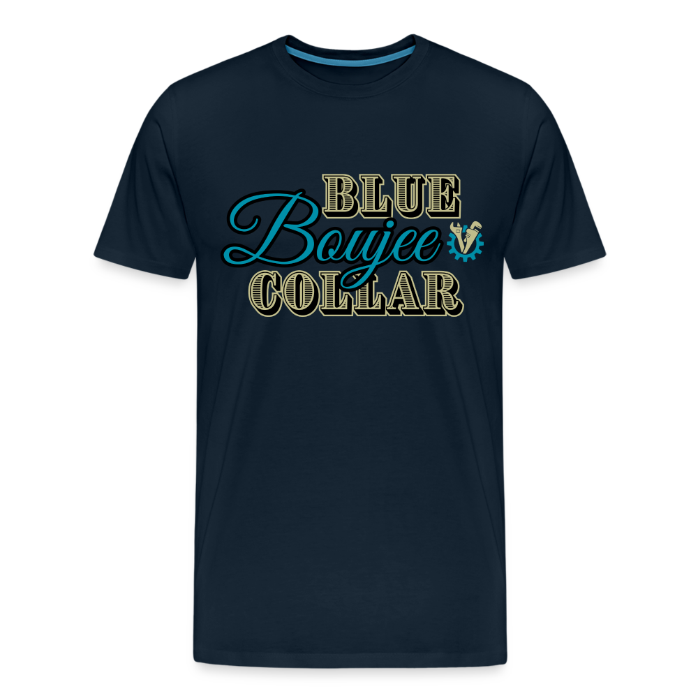 Blue Collar Boujee Men's Premium T-Shirt - deep navy