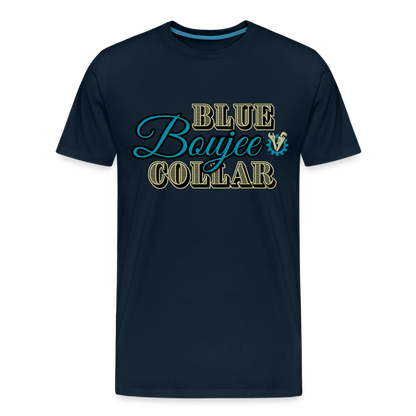 Blue Collar Boujee Men's Premium T-Shirt - deep navy