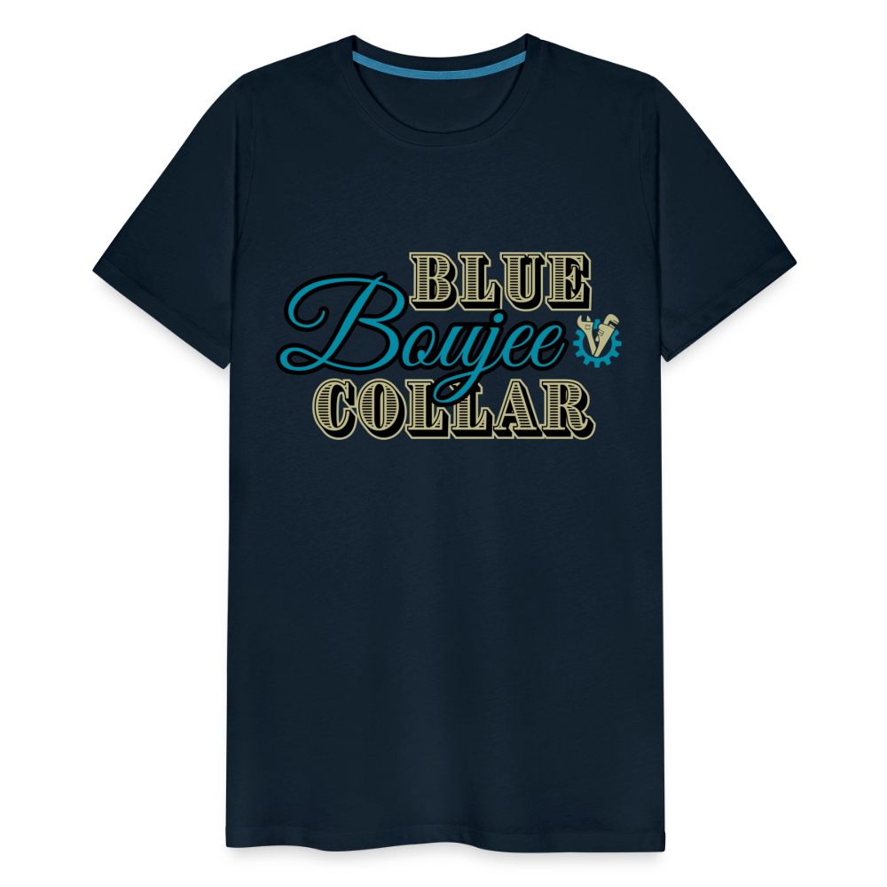 Blue Collar Boujee Men's Premium T-Shirt - deep navy