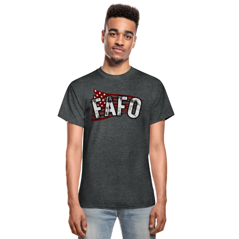FAFO Gildan Ultra Cotton Adult T-Shirt - deep heather