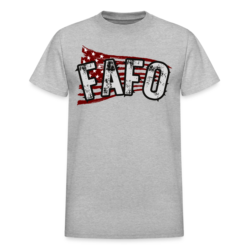 FAFO Gildan Ultra Cotton Adult T-Shirt - heather gray