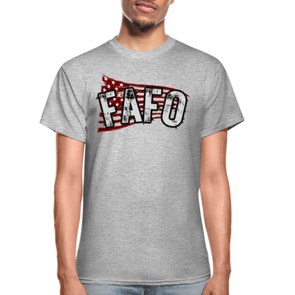 FAFO Gildan Ultra Cotton Adult T-Shirt - heather gray