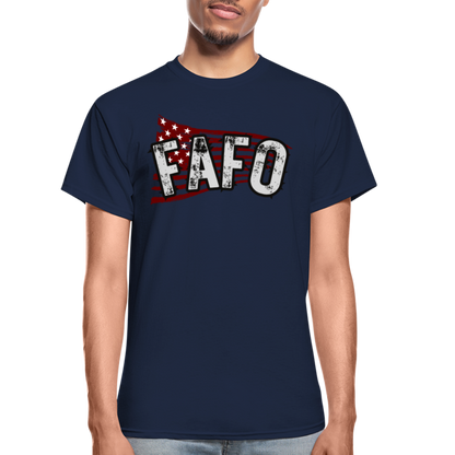 FAFO Gildan Ultra Cotton Adult T-Shirt - navy