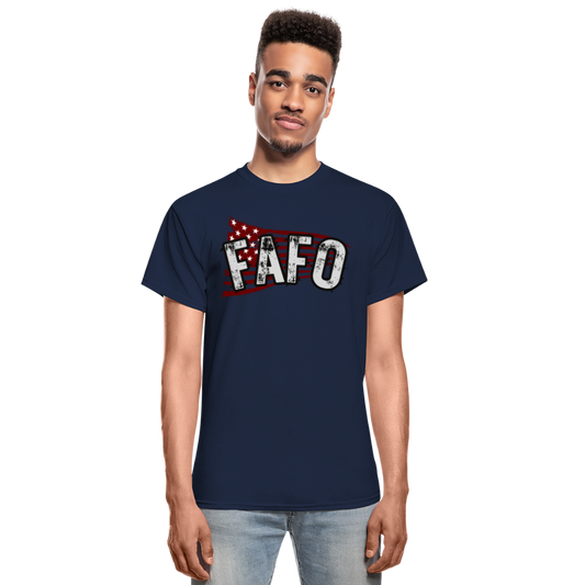 FAFO Gildan Ultra Cotton Adult T-Shirt - navy