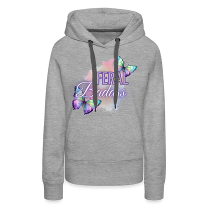 Feral Badass Women’s Premium Hoodie - heather grey