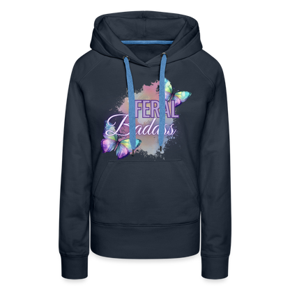 Feral Badass Women’s Premium Hoodie - navy