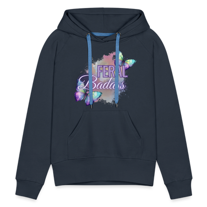 Feral Badass Women’s Premium Hoodie - navy