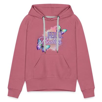 Feral Badass Women’s Premium Hoodie - mauve