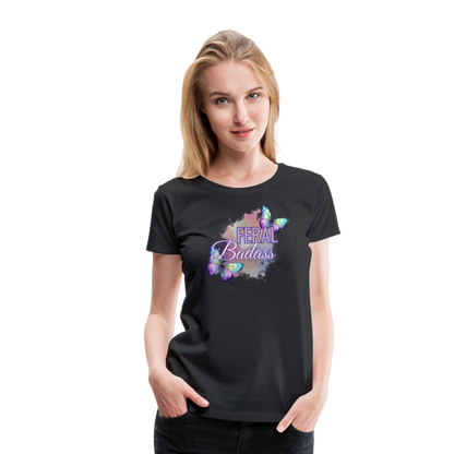 Feral Badass Women’s Premium T-Shirt - black