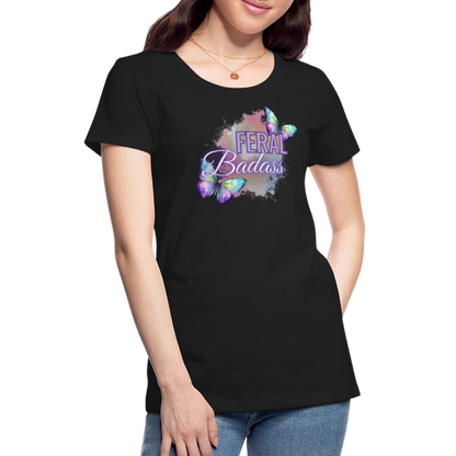 Feral Badass Women’s Premium T-Shirt - black