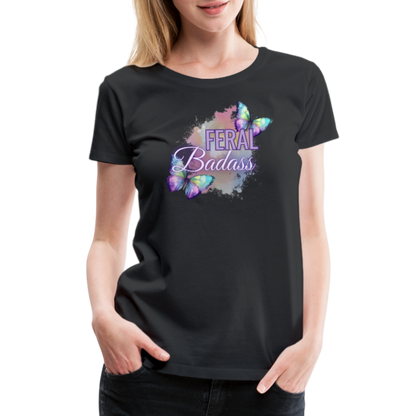 Feral Badass Women’s Premium T-Shirt - black
