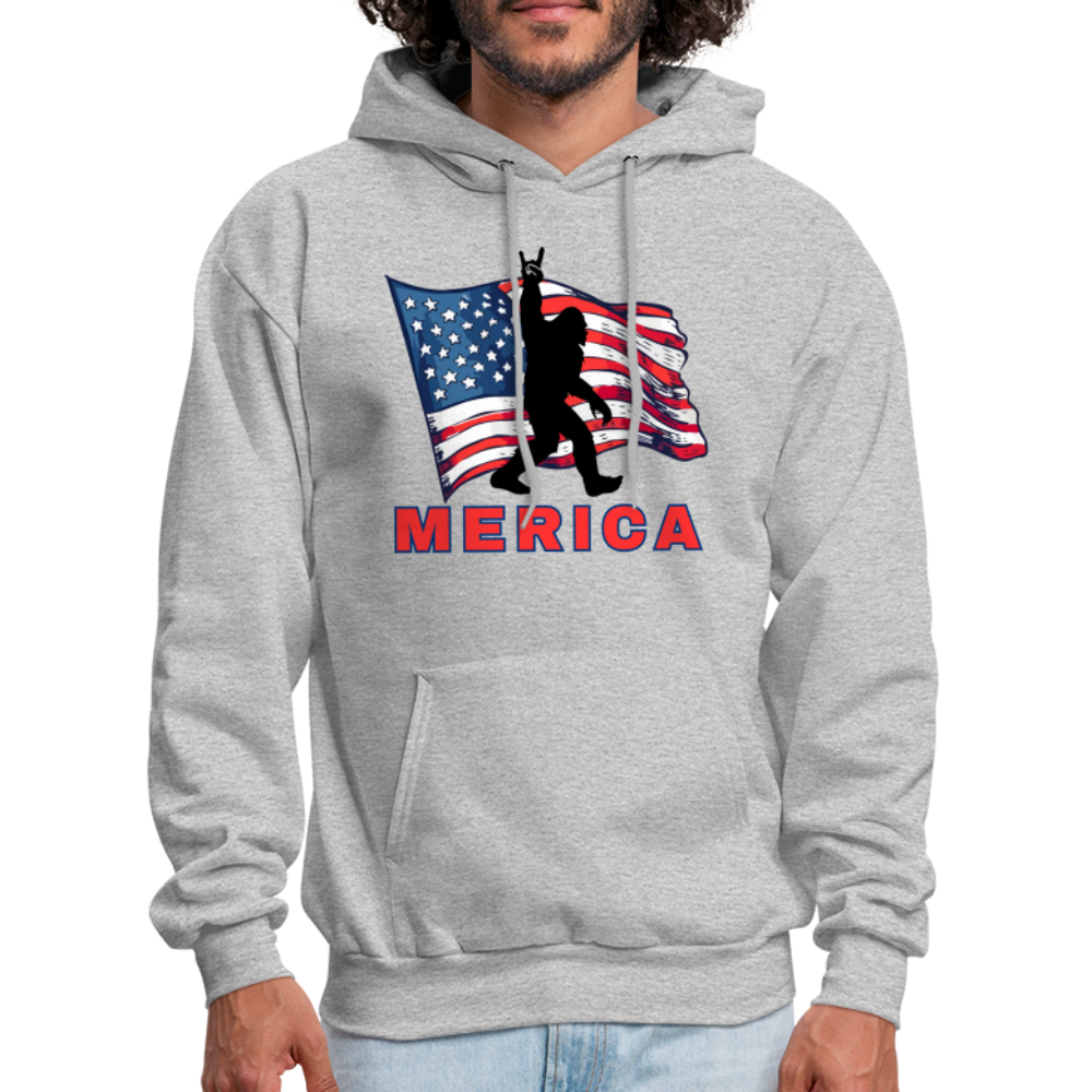 Merica Men's Hoodie - heather gray