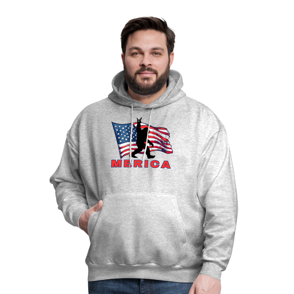 Merica Men's Hoodie - heather gray