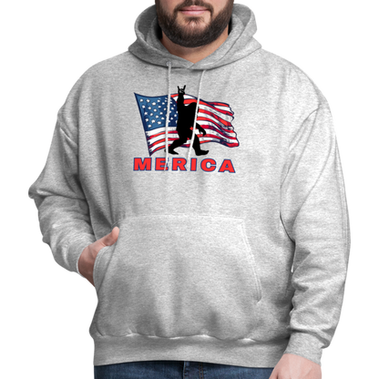 Merica Men's Hoodie - heather gray