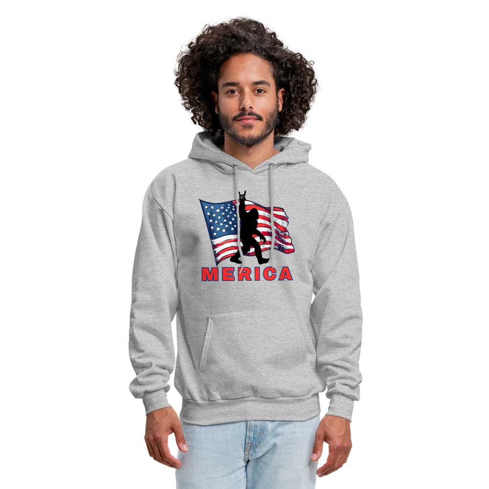 Merica Men's Hoodie - heather gray