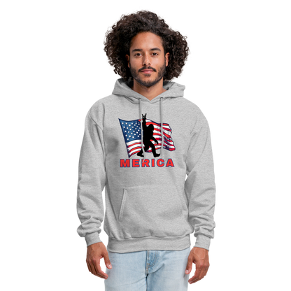 Merica Men's Hoodie - heather gray