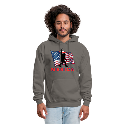 Merica Men's Hoodie - asphalt gray