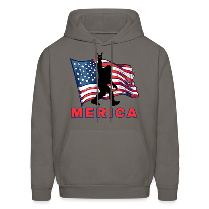 Merica Men's Hoodie - asphalt gray