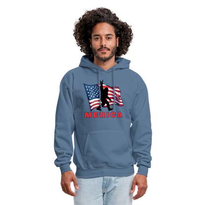 Merica Men's Hoodie - denim blue