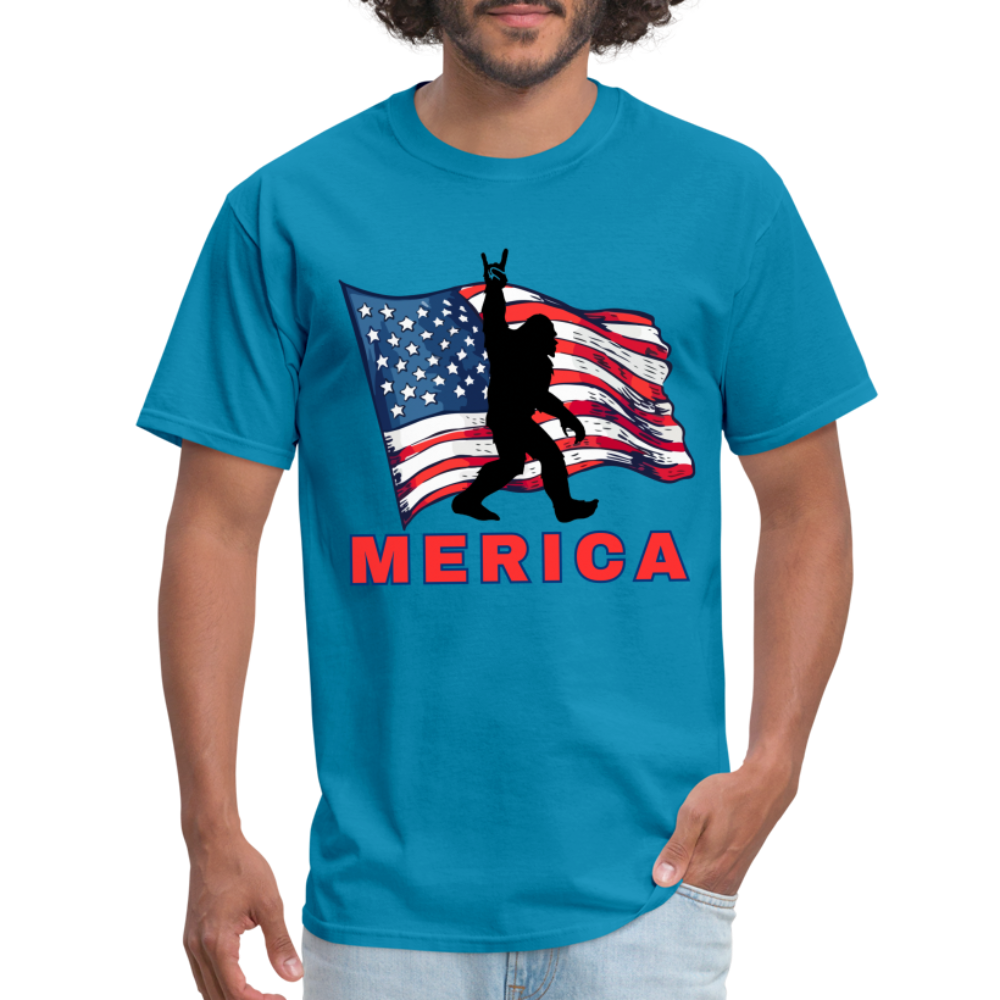 Merica Unisex Classic T-Shirt - turquoise